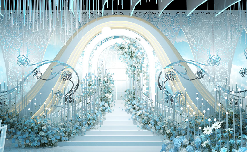 绵竹釡香烙馍村水晶厅效果展示